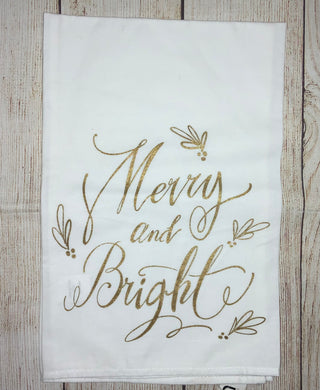Merry and Bright Tea Towel