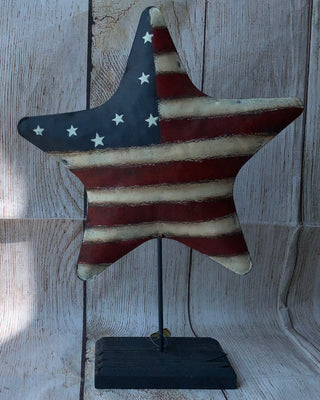 Metal Star on Stand