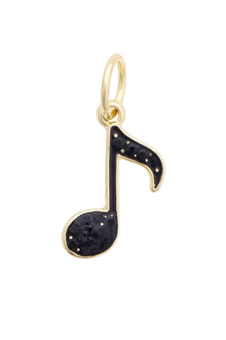 Canvas Style Charmed Music Note Charm