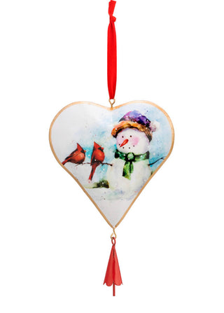 Winter Friends Heart Ornament