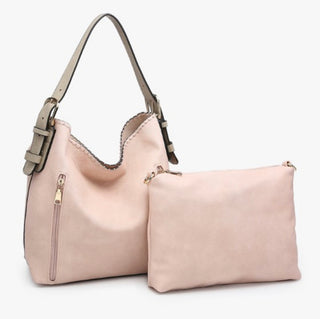 Jen & Co Alexa Hobo Bag Light Pink M1816ALPK