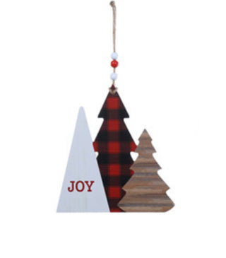 Buffalo Plaid Winter Wall Hanging