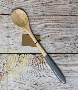 Hand Carved Mango Wood Spoon w/Painted Handle