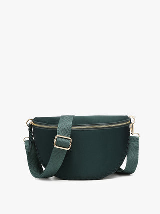 Jen & Co Janae Whipstitch Crossbody Dark Emerald M2684