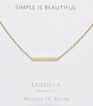 'Simple is Beautiful' Gold-Plated Necklace