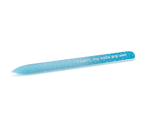 Lemon Lavender Glass Nail File Nails Are Wet