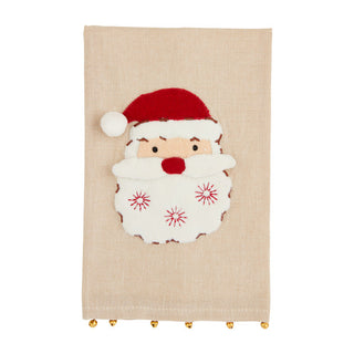 Mudpie Jingle Bell Towel Santa