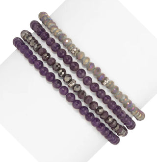 My Fun Colors Spiritual Gemstone Bracelet Amethyst