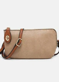 Jen & Co Kendall Crossbody Wristlet Tan/Brown M1818