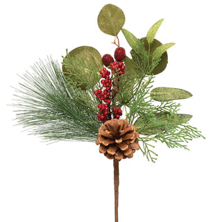 Mixed Eucalyptus Pick w/Red Berries