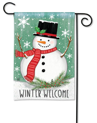 Winter Welcome Garden Flag
