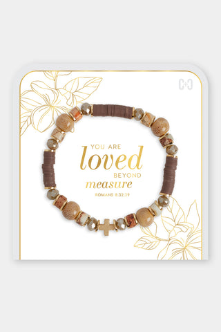Coco+Carmen You Are Loved Beyond Measure Bracelet Brown