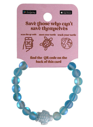 Simply Southern Turtle Tracking Bracelet Sky