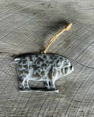 Metal Pig Ornament