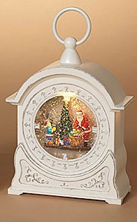 Holiday Lighted Spinning Water Globe w/Santa