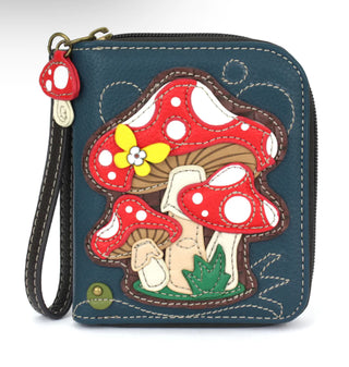 Chala 839 Zip Around Wallet Mushroom