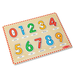 Melissa & Doug See-Inside Peg Puzzle Numbers