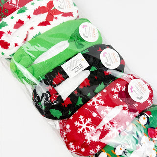 Christmas Theme Fuzzy Slippers