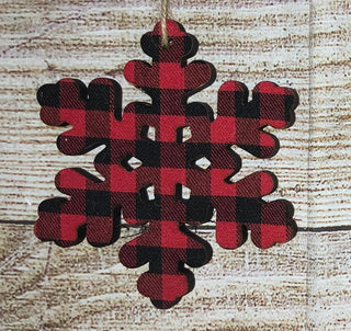 Buffalo Check Snowflake Ornament