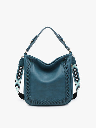 Jen & Co Aris Small Hobo Peacock M2049