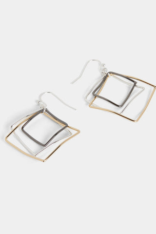 Whispers Triple Square Earrings WN004765