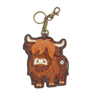 Chala 806 Key Fob/Coin Purse Highland Cow