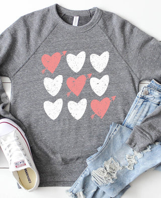 Heart Tic Tac Toe Sweatshirt