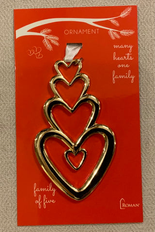 Many Hearts, One Family Ornament