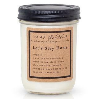 1803 Let’s Stay Home Soy Jar Candle