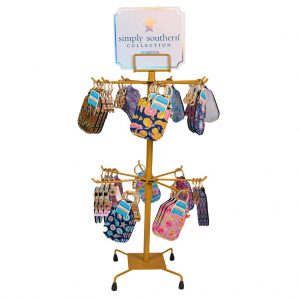 Floral Hand Sanitizer Keychains