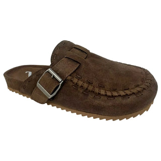 Bella Chocolate Suede Mule