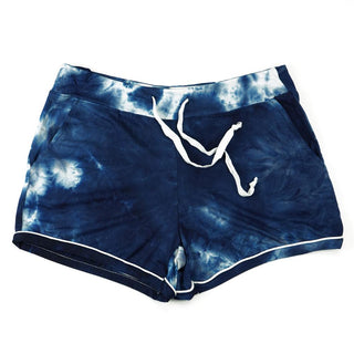 Navy Midnight Tie Dye Lounge Shorts