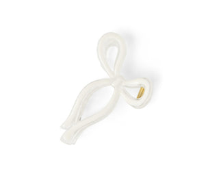 Crush Very Demure Bow Hair Clip White