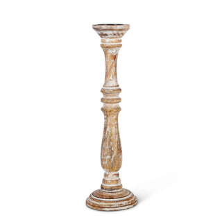Mango Wood Candle Holder, 20”