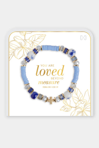 Coco+Carmen You Are Loved Beyond Measure Bracelet Blue