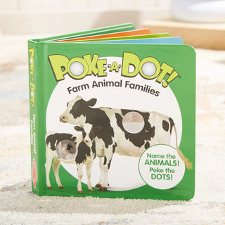 Melissa & Doug Poke-a-Dot Farm Animal Families interactive board book