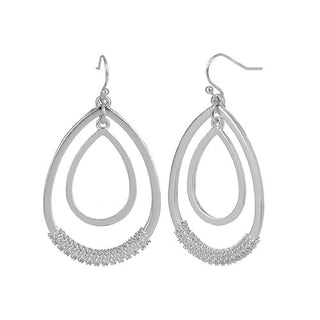 Whispers Wrapped Tear Drop Dangle WN003065