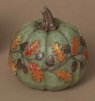 Resin Harvest Pumpkin w/Acorns