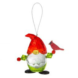 Acrylic Holiday Gnome Ornament