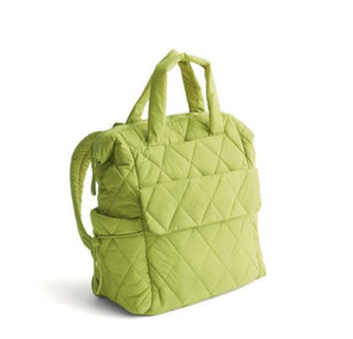 Vera Bradley Welland Diaper Tote Backpack Spinach Green