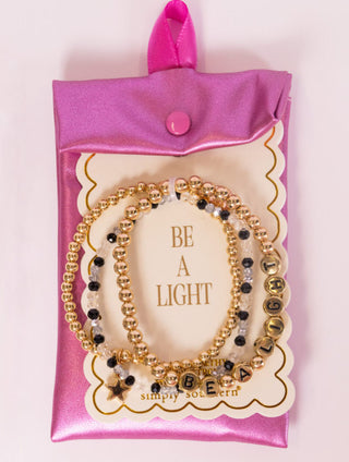 Simply Southern Bracelet Be A Light Set of 3