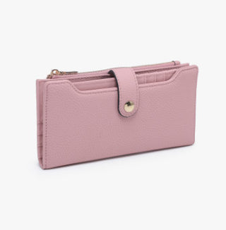 Jen & Co Violet Fold Out Wallet Lt. Rosewood WL2792