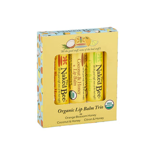 The Naked Bee Organic Lip Balm Trio