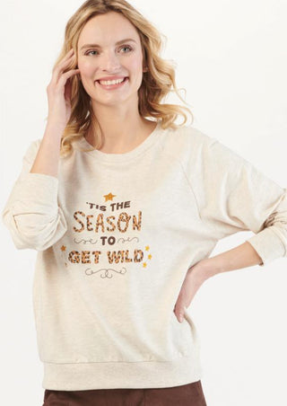 Leopard Holiday Pullover Sweater