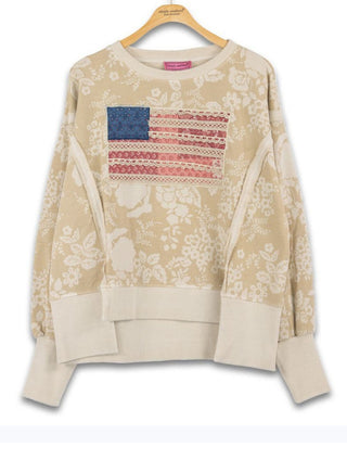 Simply Southern Pullover Washed Flag