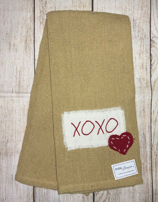 Kisses & Hugs Applique’ Dishtowel