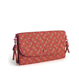 Vera Bradley Willwood Wallet Crossbody Tiny Poppies