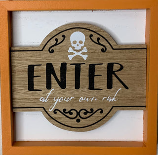 Halloween Box Sign