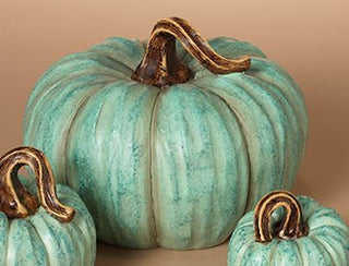 Turquoise Resin Harvest Pumpkin