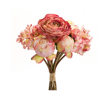 Peony & Hydrangea Bouquet, 16.75”